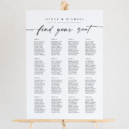 Poster Moderno 16 Mesa Encontre sua espuma de gráfico de 