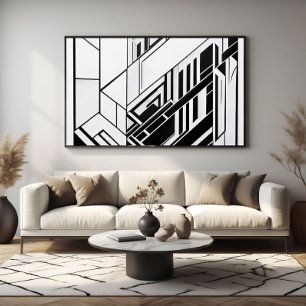 Poster Moderno Abstrato Geométrico