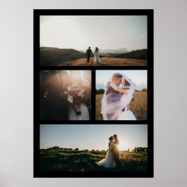 Poster Moderno de Colagem de Fotos Simples