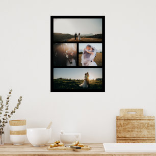 Poster Moderno de Colagem de Fotos Simples