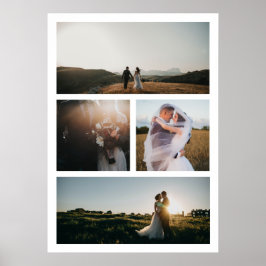 Poster Moderno de Colagem de Fotos Simples