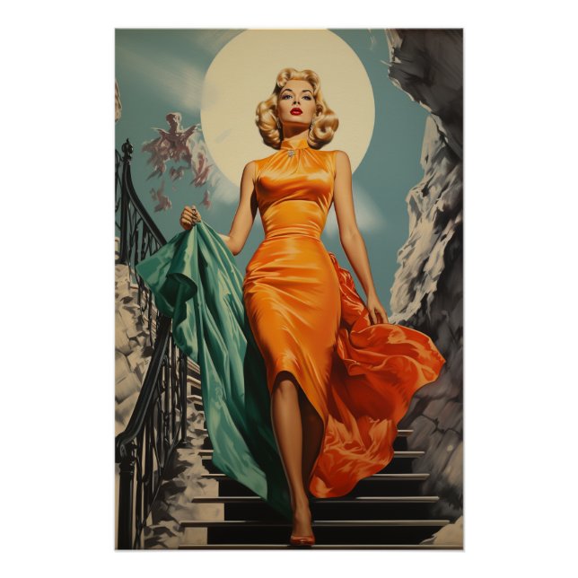 Pôster Moderno do século médio (Frente)