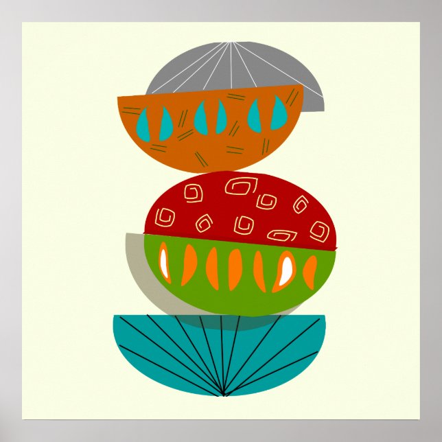 Poster moderno do século médio nº 54 (Frente)