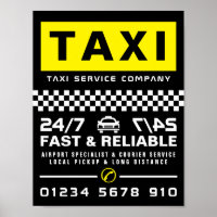 Moderno e moderno, propaganda da Taxi Cab Firme