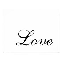 Moderno Minimalista Preto e Branco Amor Elegante