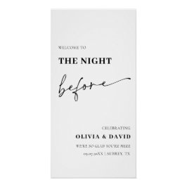 Pôster Moderno Na Noite Antes Do Ensaio Jantar Poster