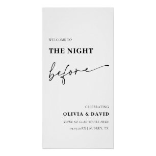 Pôster Moderno Na Noite Antes Do Ensaio Jantar Poster