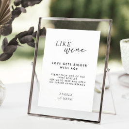 Poster Moderno, Por Favor, Assine O Sinal De Casamento Da