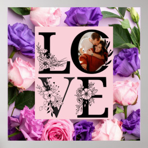Poster Moderno Simples Amor Foto Feliz Dia dos Namorados 