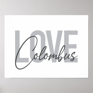 Poster Moderno, simples, urbano legal design Love Colombo