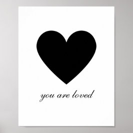 Poster Moderno Você É Amado