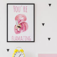 Moderno Você É Flagrante Beleza Rosa Flamingo