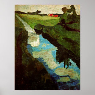 Poster Modersohn-Becker - Escavação de Turfa 1902