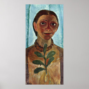 Poster Modersohn-Becker - O Artista Com Filial De Camelli
