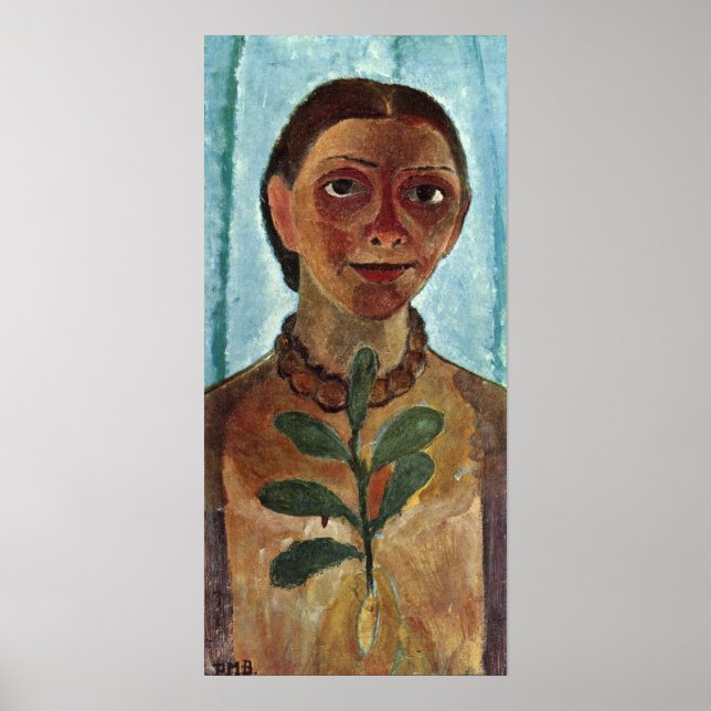 Poster Modersohn-Becker - O Artista Com Filial De Camelli (Frente)