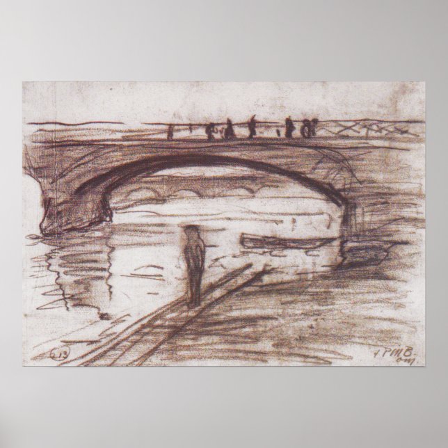 Poster Modersohn-Becker - Pontes Em Paris, 1905 (Frente)