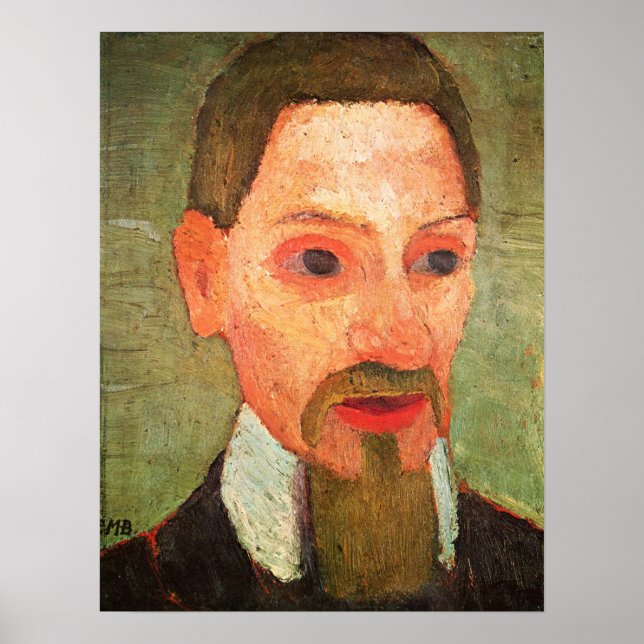 Poster Modersohn-Becker - Retrato De Rainer Maria Rilke (Frente)
