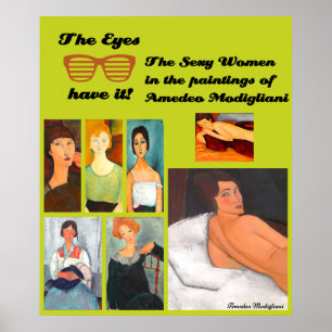 Poster Modigliani Art Collage