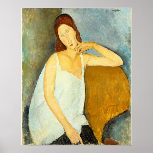 Poster Modigliani - Jeanne Hebuterne (Frente)