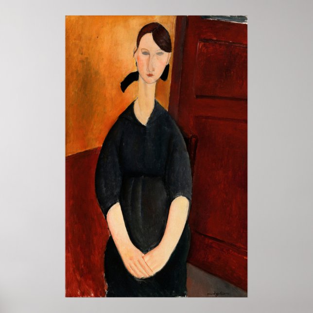 Poster Modigliani - Retrato Da Jornada Paulette 1919 (Frente)