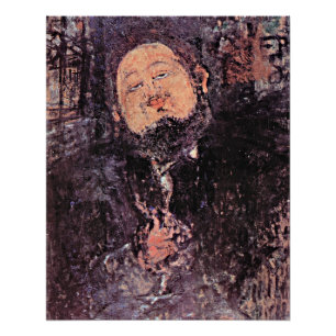 Pôster Modigliani - Retrato de Diego Rivera