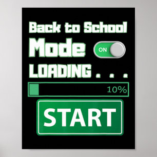 Poster Modo de Carregamento para a Escola Masculino – Hum