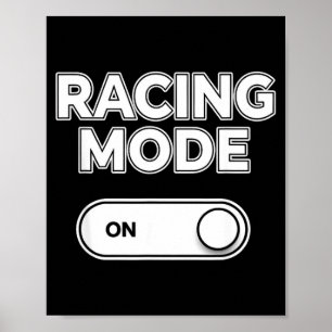 Poster Modo de corrida engraçado dizendo com interruptor