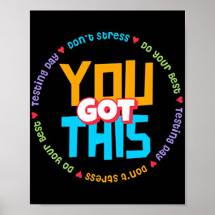 Poster Modo De Dia De Estada No Teste De Professores