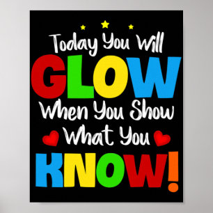 Poster Modo de Dia de Teste na Escola de Testes de Profes