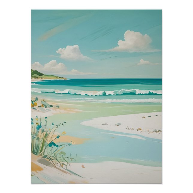 Pôster Modo de Exibição Costeira Calm (Frente)