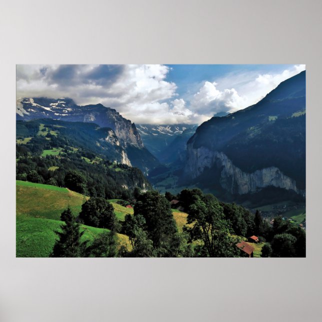 Poster Modo de exibição Lauterbrunnen (Frente)