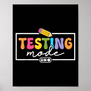 Poster Modo De Teste Engraçado No Dia De Teste Do Chá Mot
