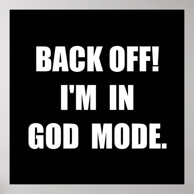 Pôster Modo Deus (Frente)