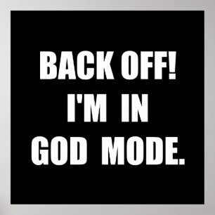 Pôster Modo do deus