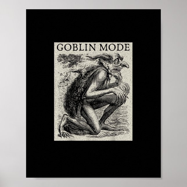 Poster Modo Duende Goblincore Fairycore Grunge Medieval (Frente)