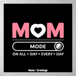 Poster Modo Mamãe Todos os Dias Dia das Mães 