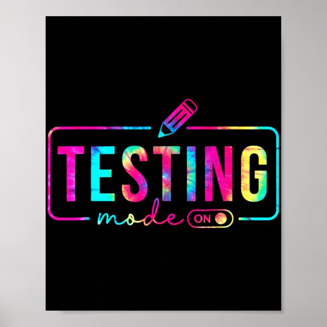 Poster Modo No Último Dia Do Professor No Dia Do Teste Es (Frente)