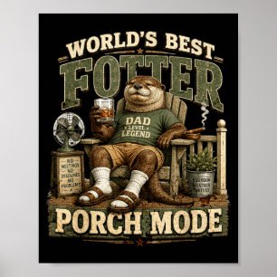 Poster Modo varanda da mãe do mundo piada de papai esquil
