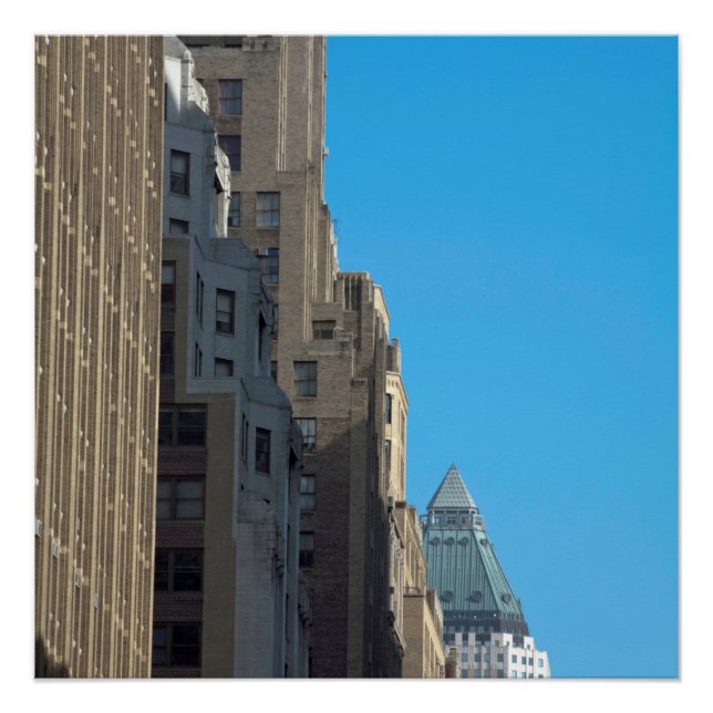 Pôster Modos de construção Manhattan Nova Iorque EUA (Frente)