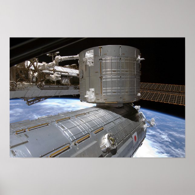 Poster Módulo 2 Pressurizado Japonês Kibo (Frente)