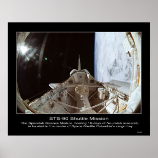 Poster Módulo de Espaço STS-90 NeuroLab.