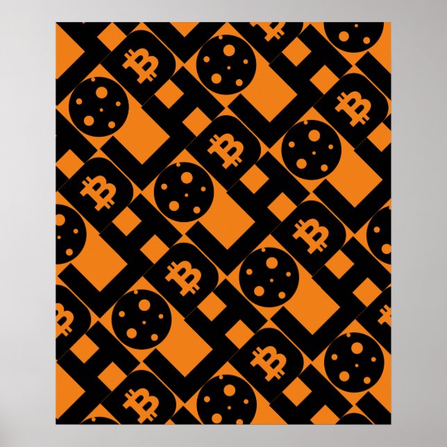 Poster Moeda criptográfica inspirada (Frente)