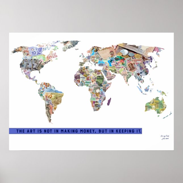 Poster Moeda Por País (Frente)