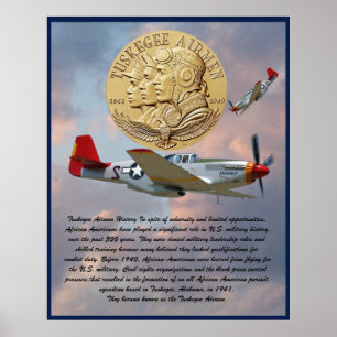 Poster Moedas do Avião de Tuskegee