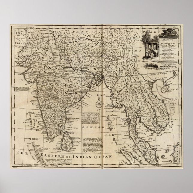 Pôster Mogul Empire, Índia (Frente)