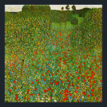 Pôster Mohnfeld (1907), de Gustav Klimt.<br><div class="desc">A famosa pintura de Gustav Klimt Mohnfeld (1907). Poster</div>