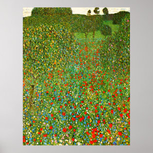 Poster Mohnfeld (1907), de Gustav Klimt.