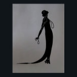 Pôster Moi Fashion Plate CANVAS & SIZE OPTIONS -<br><div class="desc">Historical fashion plate from the early 1900's. These are from fashion catalogs especially made for the rich. These plates tend to be a bit fussy. From my collection. Altered vintage art. Erte. CHANGE ANY POSTER INTO A CANVAS. The more you order the more you save money, even when you mix...</div>