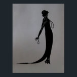 Pôster Moi Fashion Plate CANVAS & SIZE OPTIONS -<br><div class="desc">Historical fashion plate from the early 1900's. These are from fashion catalogs especially made for the rich. These plates tend to be a bit fussy. From my collection. Altered vintage art. Erte. CHANGE ANY POSTER INTO A CANVAS. The more you order the more you save money, even when you mix...</div>