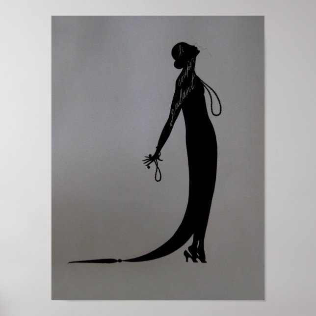 Pôster Moi Fashion Plate CANVAS & SIZE OPTIONS - (Frente)